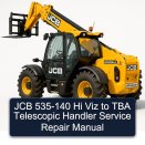 JCB 535-140 Hi Viz to TBA Telescopic Handler Service Repair Manual