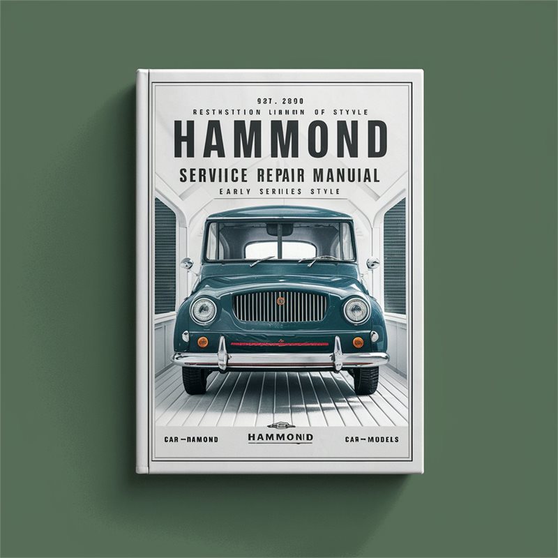 Hammond Organ Service Repair Manual-Early Models (A B C series B