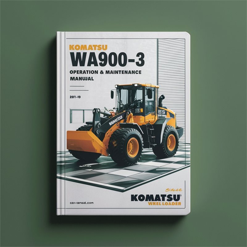Komatsu Wa900-3 Wheel Loader Operation & Maintenance Manual