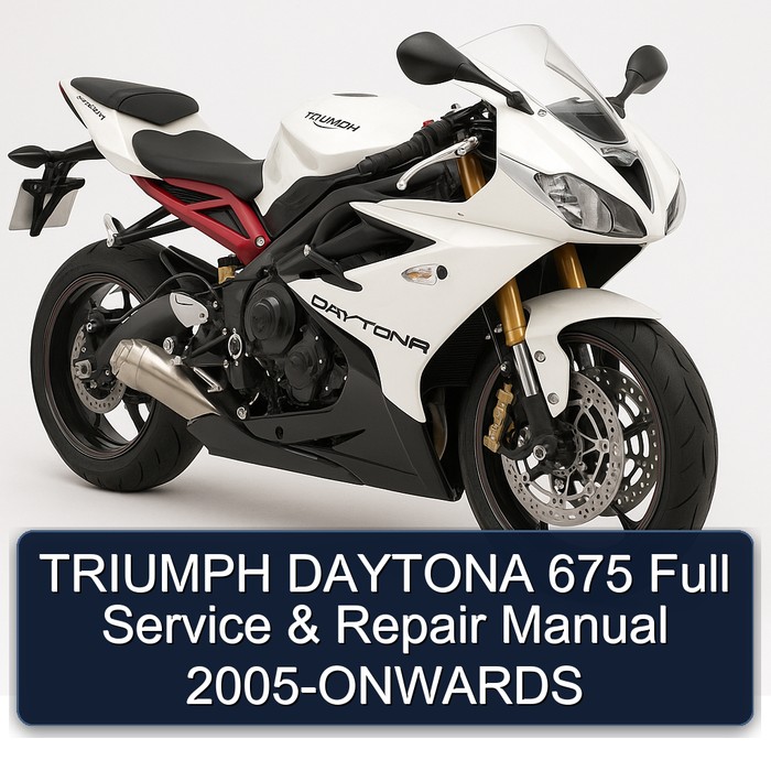 TRIUMPH DAYTONA 675 Full Service & Repair Manual 2005-ONWARDS