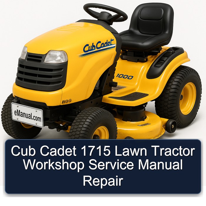 Cub Cadet 1715 Lawn Tractor Workshop Service Manual Repair