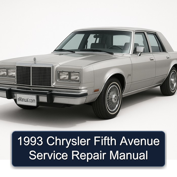 1993 Chrysler Fifth Avenue Service Repair Manual
