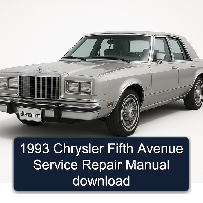 1993 Chrysler Fifth Avenue Service Repair Manual download