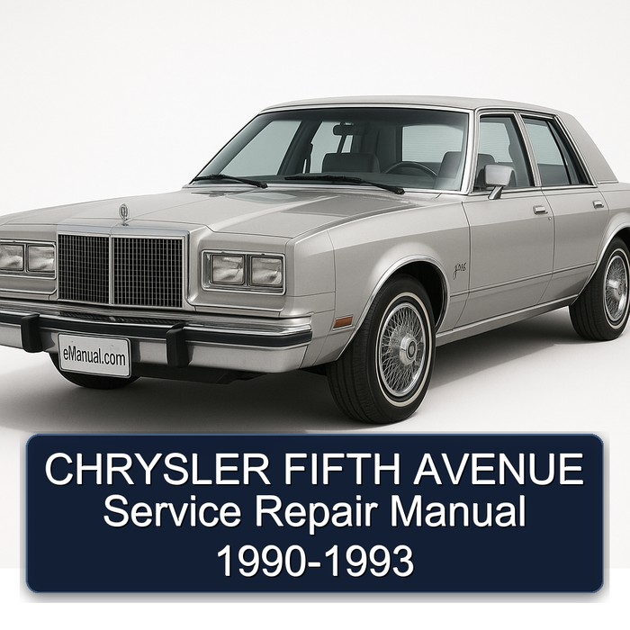 CHRYSLER FIFTH AVENUE Service Repair Manual 1990-1993