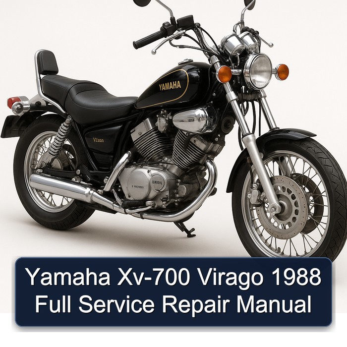Yamaha Xv-700 Virago 1988 Full Service Repair Manual