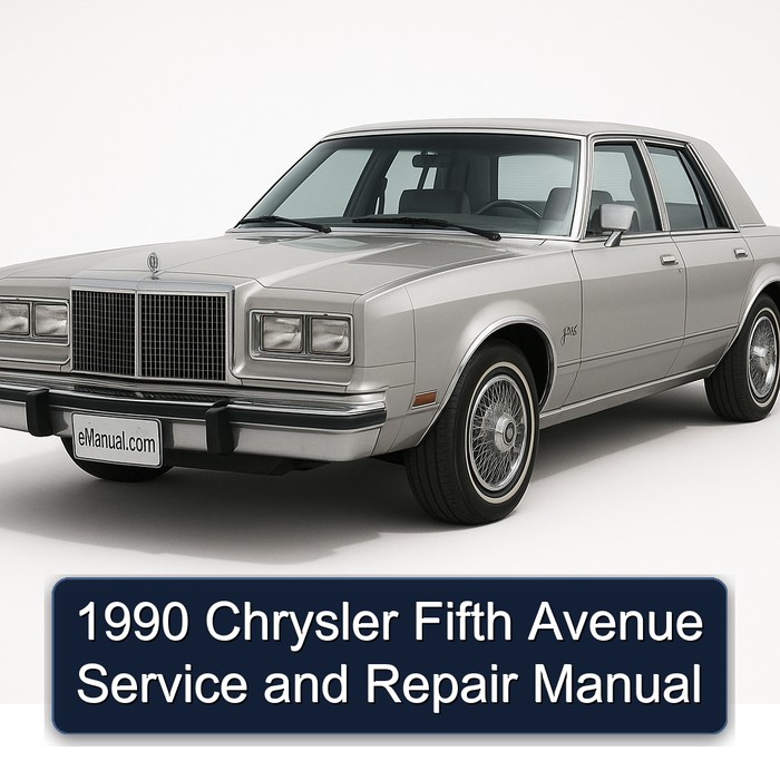 1990 Chrysler Fifth Avenue Service and Repair Manual