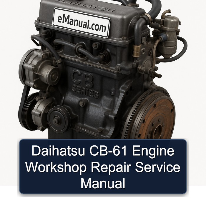Daihatsu CB-61 Engine Workshop Repair Service Manual