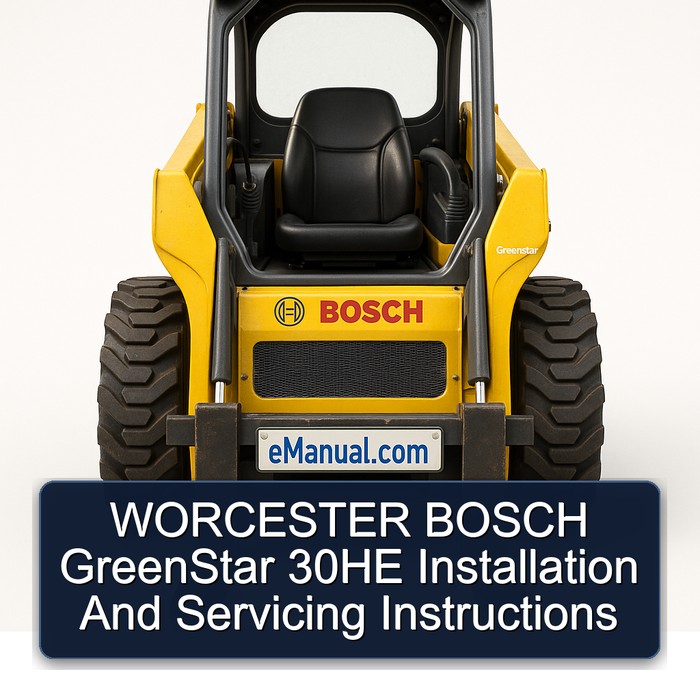 WORCESTER BOSCH GreenStar 30HE Installation And Servicing Instructions