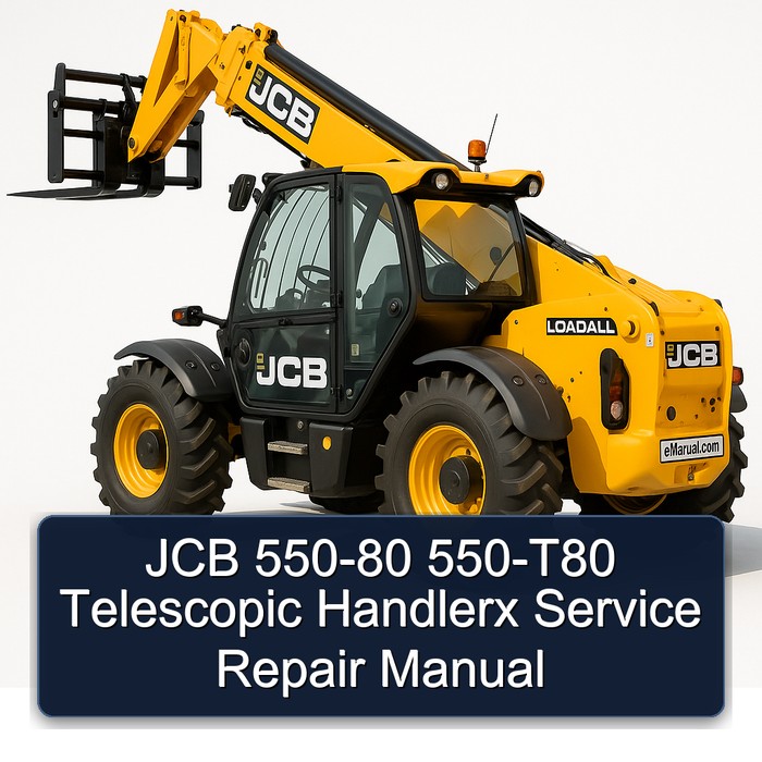 JCB 550-80 550-T80 Telescopic Handlerx Service Repair Manual
