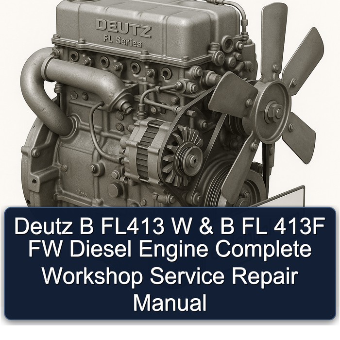 Deutz B FL413 W & B FL 413F FW Diesel Engine Complete Workshop Service Repair Manual