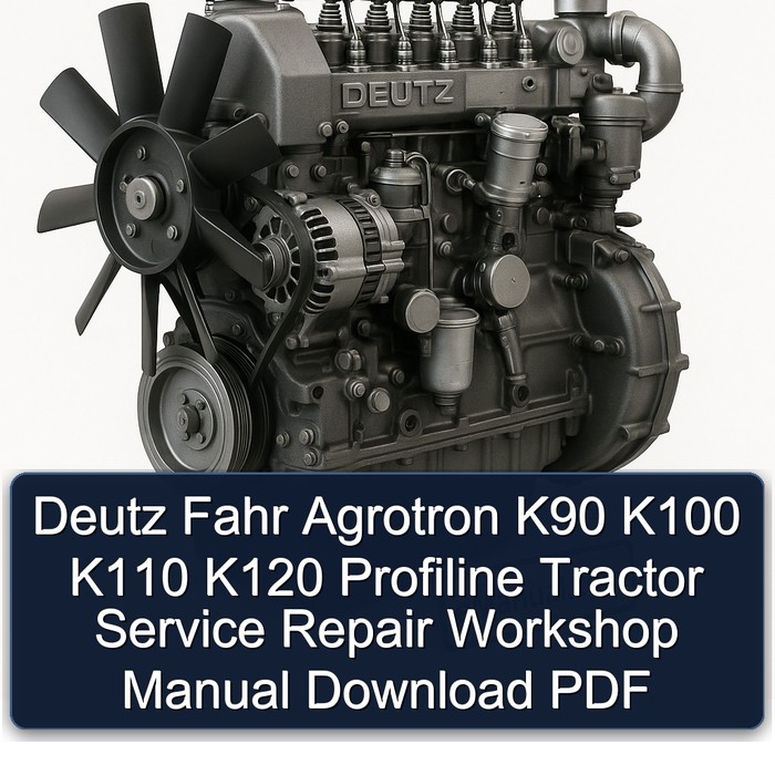 Deutz Fahr Agrotron K90 K100 K110 K120 Profiline Tractor Service Repair Workshop Manual Download PDF
