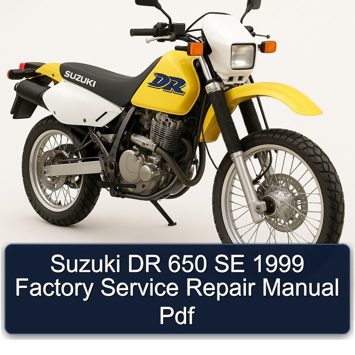 Suzuki DR 650 SE 1999 Factory Service Repair Manual Pdf