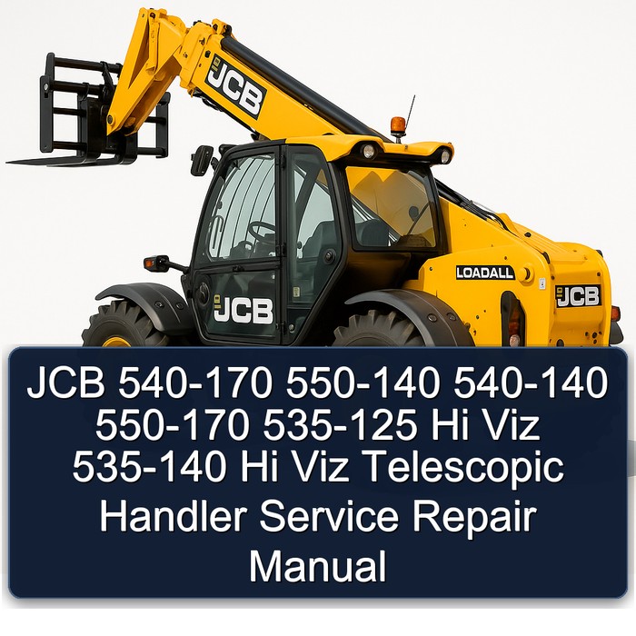 JCB 540-170 550-140 540-140 550-170 535-125 Hi Viz 535-140 Hi Viz Telescopic Handler Service Repair Manual