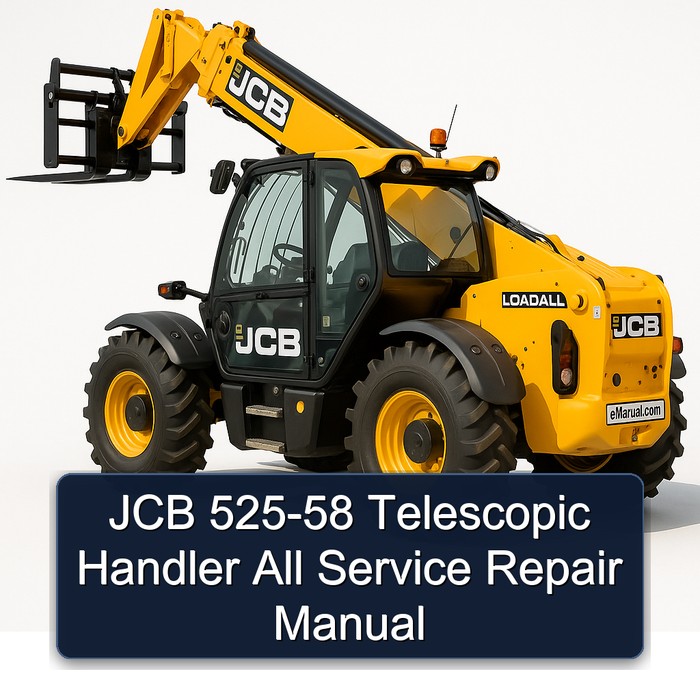 JCB 525-58 Telescopic Handler All Service Repair Manual