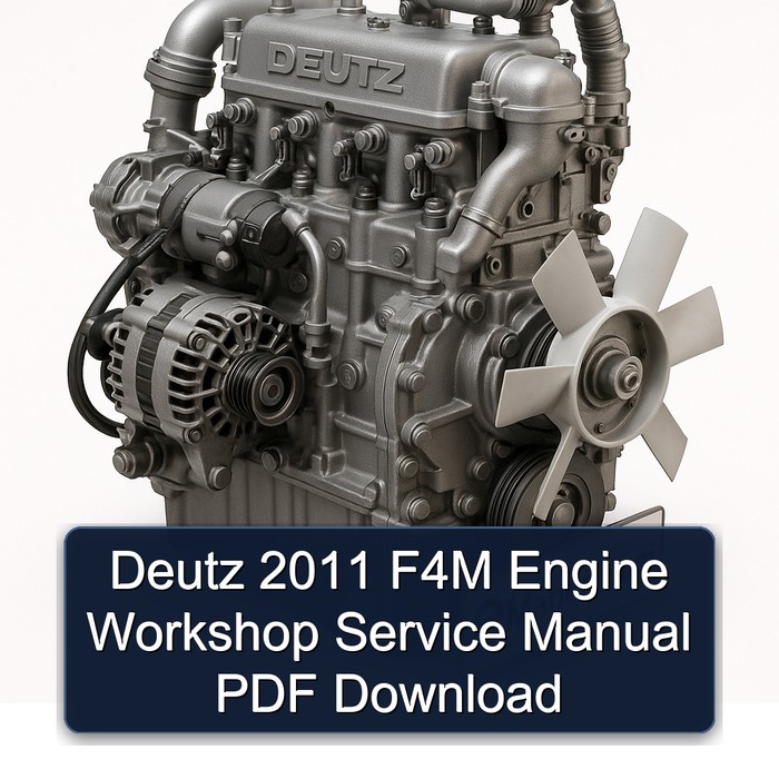 Deutz 2011 F4M Engine Workshop Service Manual PDF Download