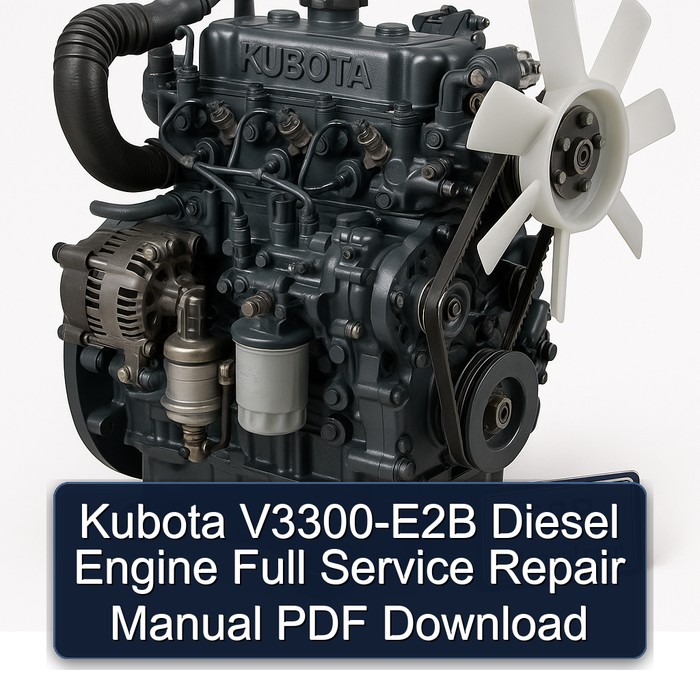 Kubota V3300-E2B Diesel Engine Full Service Repair Manual PDF Download