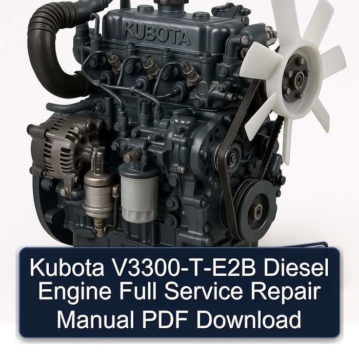 Kubota V3300-T-E2B Diesel Engine Full Service Repair Manual PDF Download