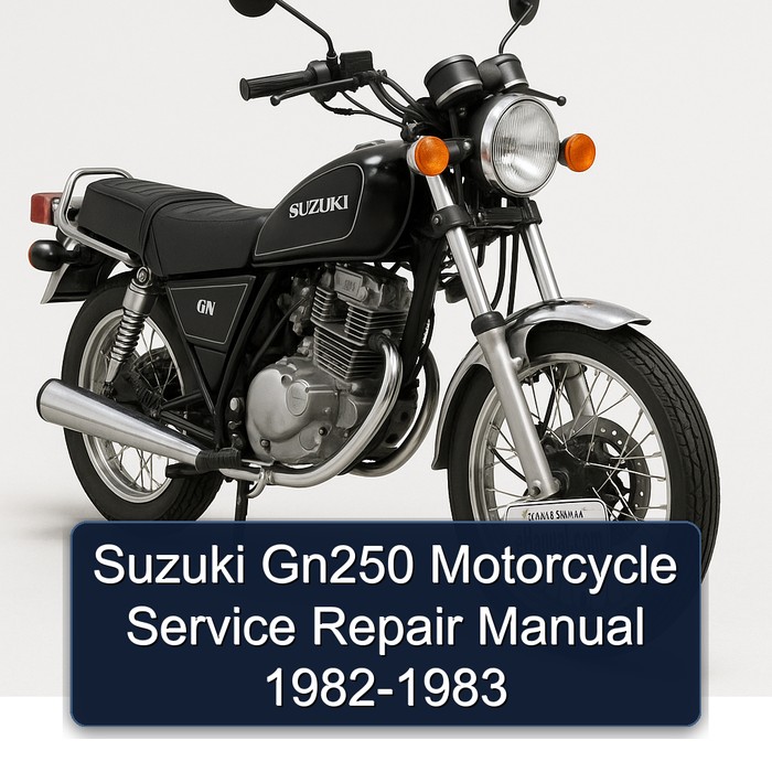 Suzuki Gn250 Motorcycle Service Repair Manual 1982-1983