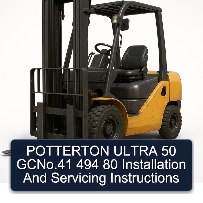 POTTERTON ULTRA 50 GCNo.41 494 80 Installation And Servicing Instructions