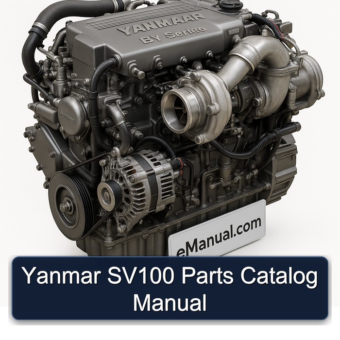 Yanmar SV100 Parts Catalog Manual