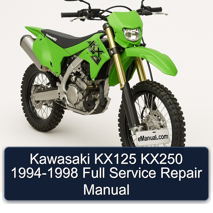 Kawasaki KX125 KX250 1994-1998 Full Service Repair Manual