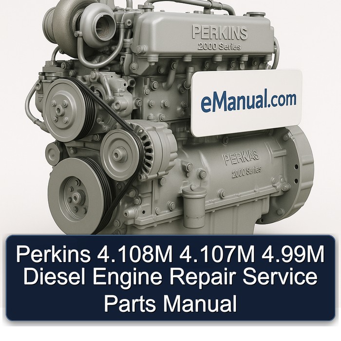 Perkins 4.108M 4.107M 4.99M Diesel Engine Repair Service Parts Manual