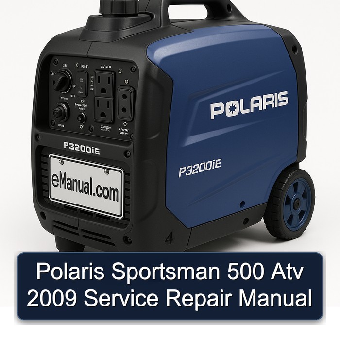 Polaris Sportsman 500 Atv 2009 Service Repair Manual