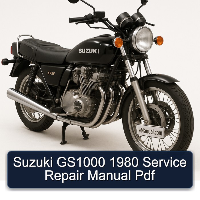 Suzuki GS1000 1980 Service Repair Manual Pdf