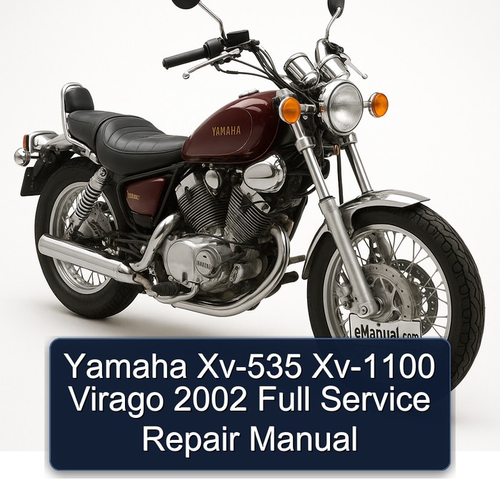 Yamaha Xv-535 Xv-1100 Virago 2002 Full Service Repair Manual