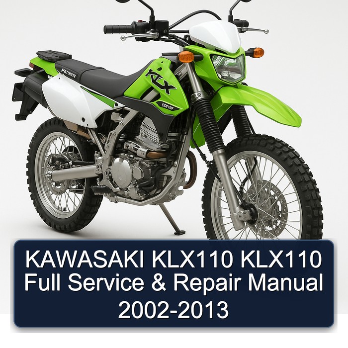 KAWASAKI KLX110 KLX110 Full Service & Repair Manual 2002-2013