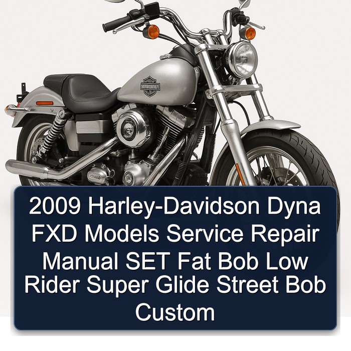 2009 Harley-Davidson Dyna FXD Models Service Repair Manual SET Fat Bob Low Rider Super Glide Street Bob Custom