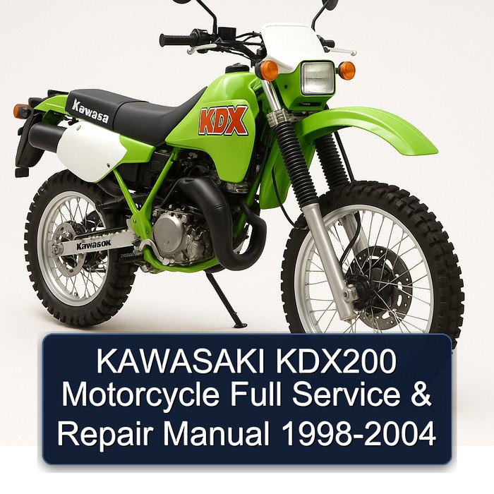 KAWASAKI KDX200 Motorcycle Full Service & Repair Manual 1998-2004