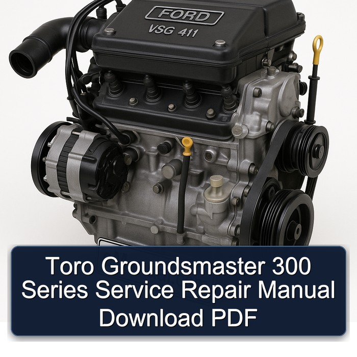 Toro Groundsmaster 300 Series Service Repair Manual Download PDF