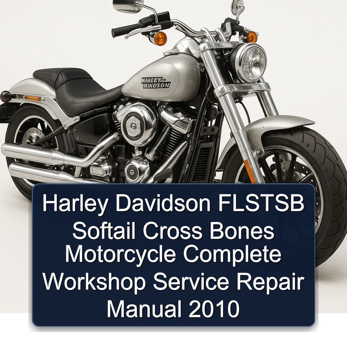 Harley Davidson FLSTSB Softail Cross Bones Motorcycle Complete Workshop Service Repair Manual 2010