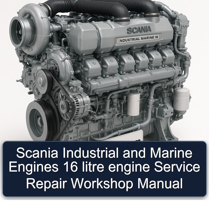 Scania Industrial and Marine Engines 16 litre engine Service Repair Workshop Manual