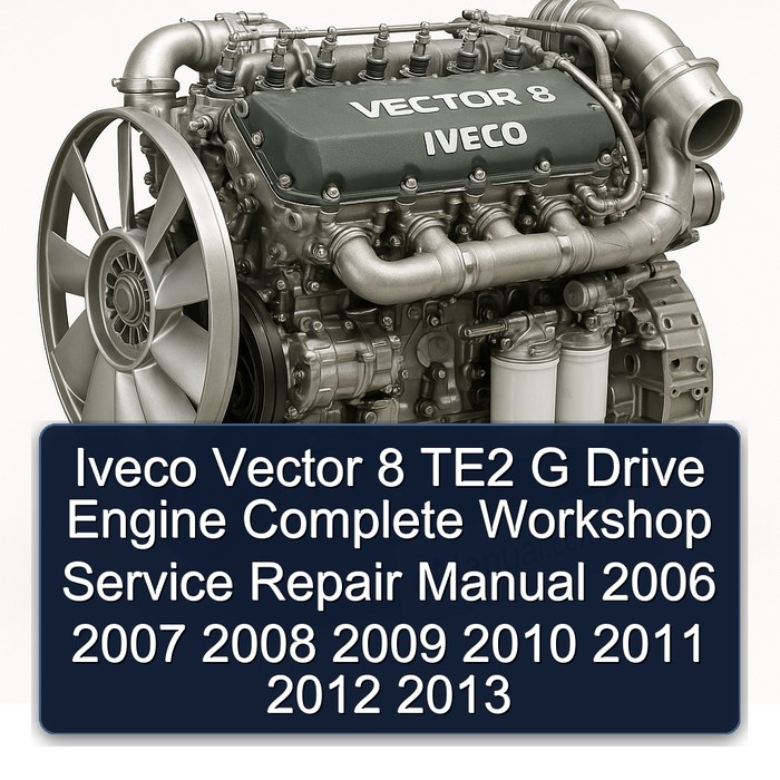 Iveco Vector 8 TE2 G Drive Engine Complete Workshop Service Repair Manual 2006 2007 2008 2009 2010 2011 2012 2013