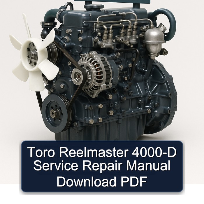 Toro Reelmaster 4000-D Service Repair Manual Download PDF