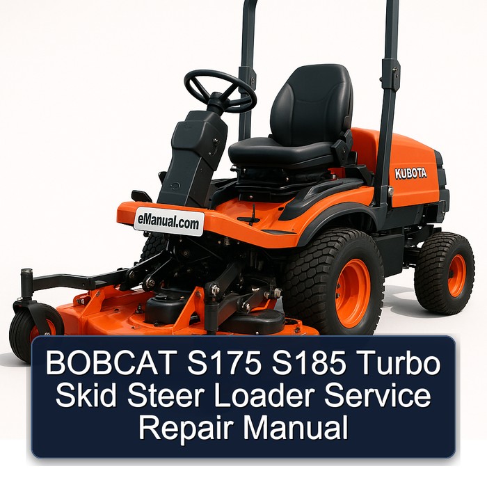 BOBCAT S175 S185 Turbo Skid Steer Loader Service Repair Manual