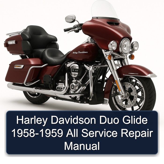 Harley Davidson Duo Glide 1958-1959 All Service Repair Manual