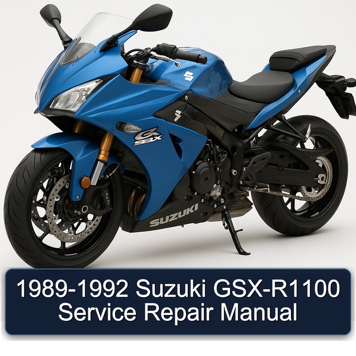1989-1992 Suzuki GSX-R1100 Service Repair Manual