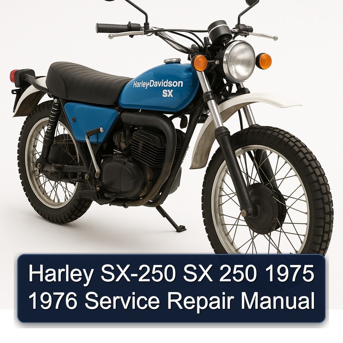 Harley SX-250 SX 250 1975 1976 Service Repair Manual