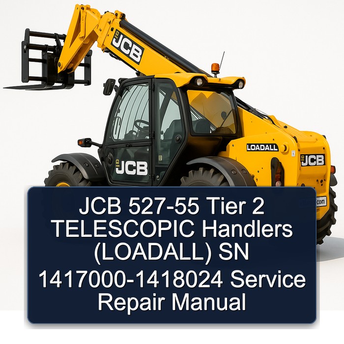 JCB 527-55 Tier 2 TELESCOPIC Handlers (LOADALL) SN 1417000-1418024 Service Repair Manual