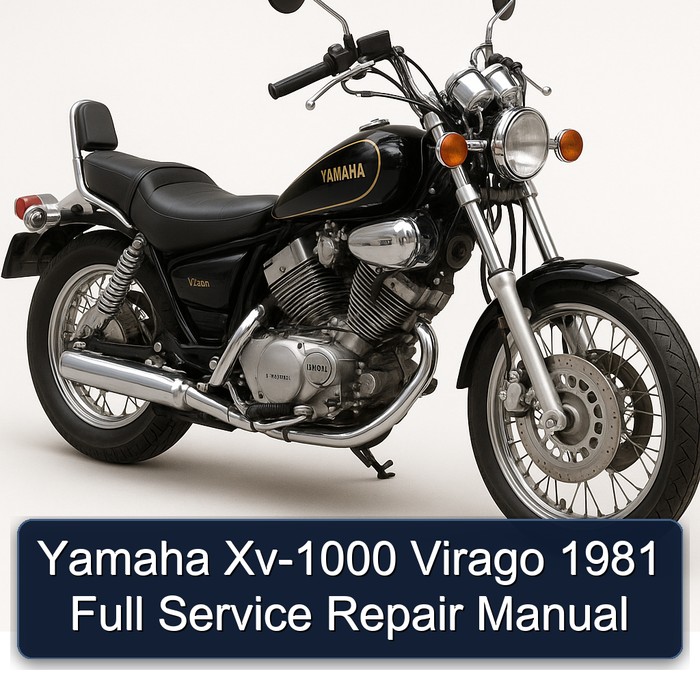 Yamaha Xv-1000 Virago 1981 Full Service Repair Manual
