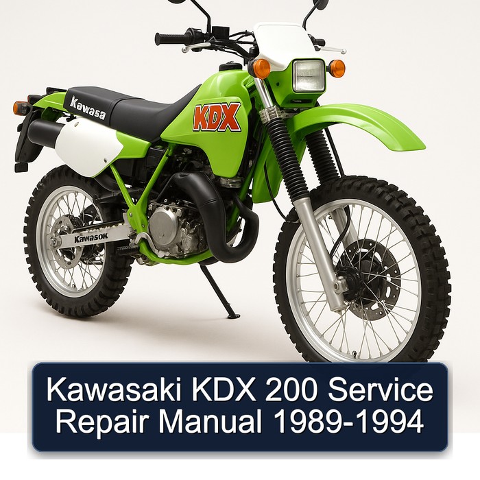 Kawasaki KDX 200 Service Repair Manual 1989-1994