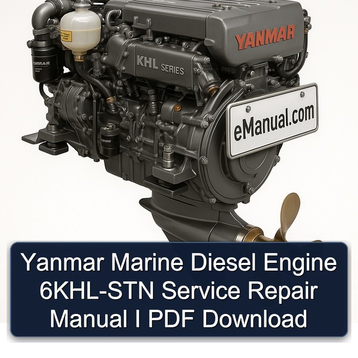 Yanmar Marine Diesel Engine 6KHL-STN Service Repair Manual I PDF Download