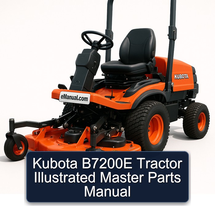 Kubota B7200E Tractor Illustrated Master Parts Manual