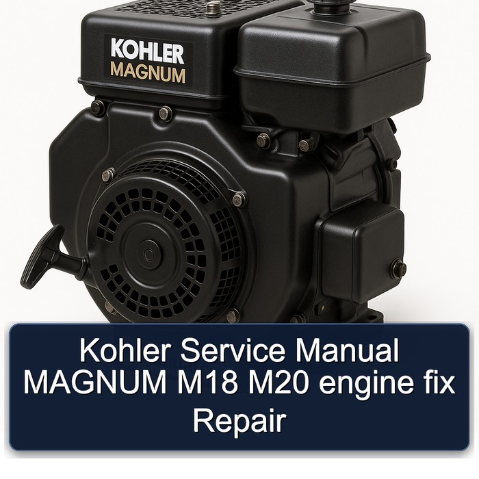 Kohler Service Manual MAGNUM M18 M20 engine fix Repair