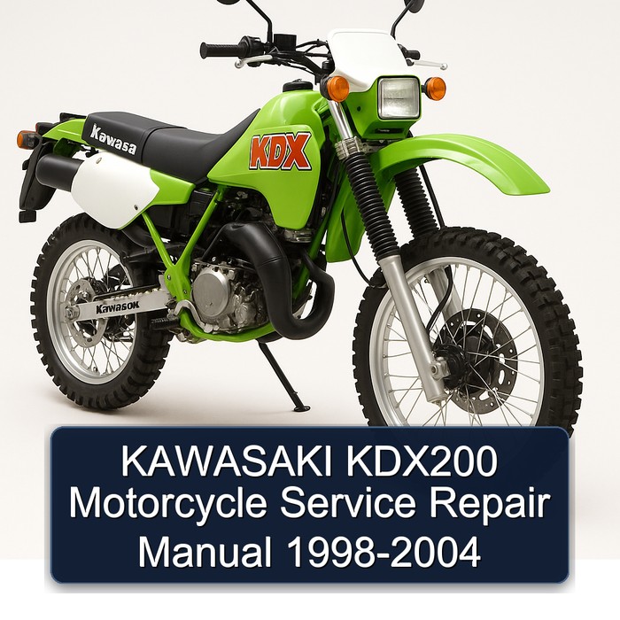 KAWASAKI KDX200 Motorcycle Service Repair Manual 1998-2004