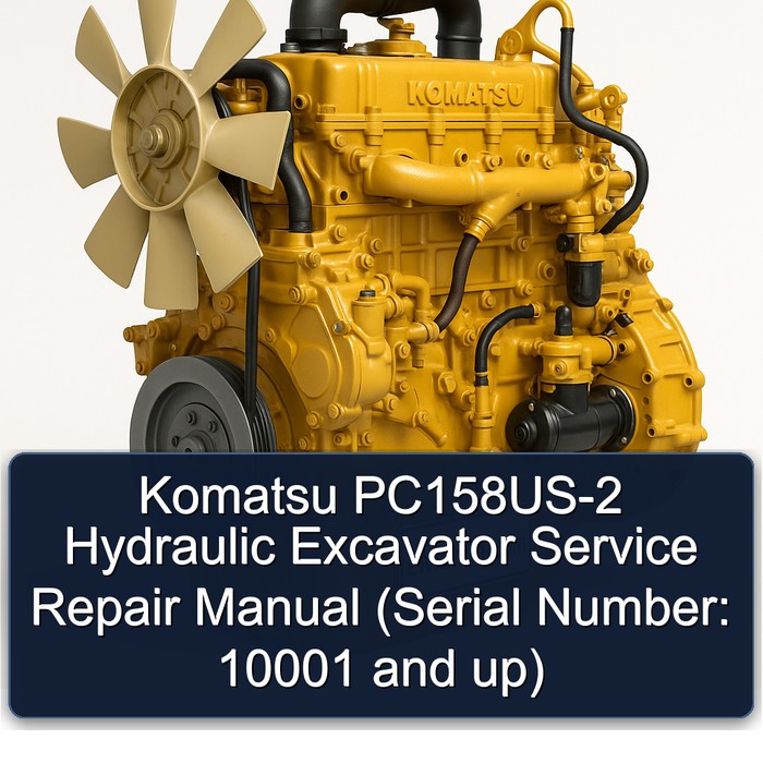 Komatsu PC158US-2 Hydraulic Excavator Service Repair Manual (Serial Number: 10001 and up)