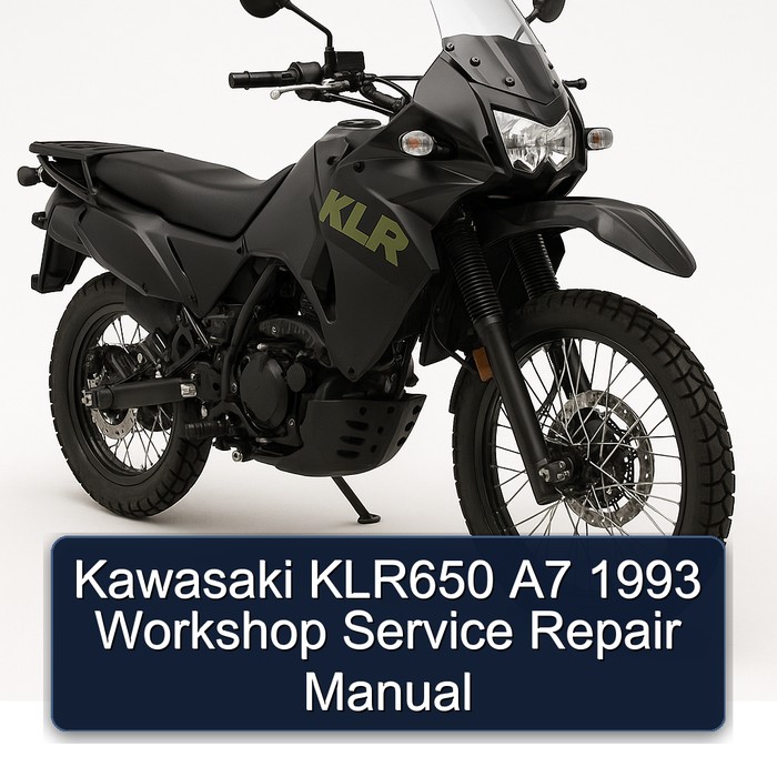 Kawasaki KLR650 A7 1993 Workshop Service Repair Manual